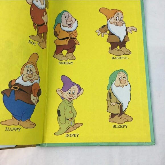 Snow White and the Seven Dwarfs Grolier 1994 Hardcover Book Disney Vintage u - Picture 10 of 12